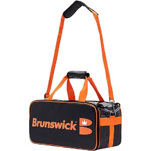 [브런스윅 크라운 포밍 크리너 증정] 브런스윅 뉴 에나멜 2볼 토트백 볼링가방 (블랙+오렌지)