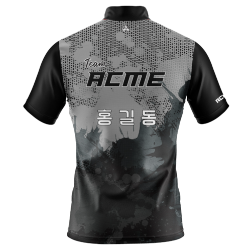 [ 클럽.팀명 이름 무료인쇄 ] ACME 집업티 CoACME01-블랙